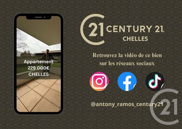 Appartement F2 à vendre - 2 pièces - 46.2 m2 - CHELLES - 77 - ILE-DE-FRANCE - Century 21 Agence H.L.