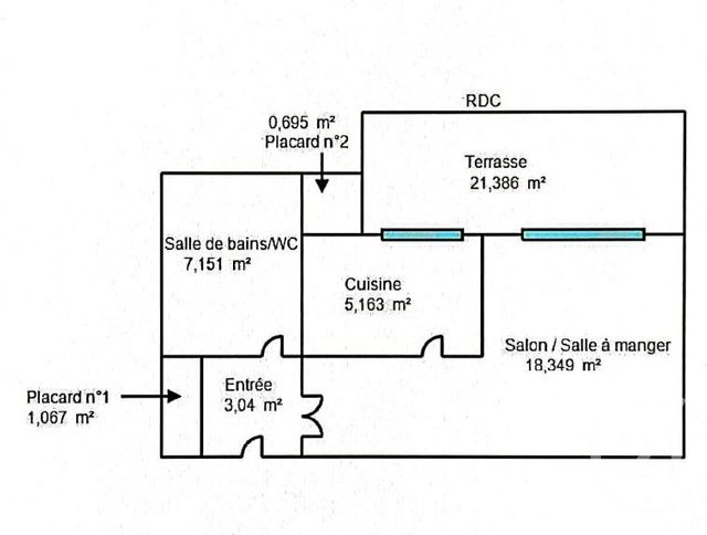 Appartement T1 à vendre - 1 pièce - 35.47 m2 - CHELLES - 77 - ILE-DE-FRANCE - Century 21 Agence H.L.